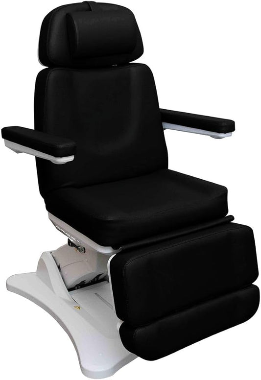 2246BN Electric Spa Chair and Adjustable Bed – Black | 240° Rotation | 4 Motors | 2-Year Warranty | Lock, Reset & Memory Functions | Ideal for Salons, Spas, and Wellness Clinics