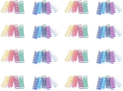 9 Colors Cat Spring Toy, Colorful Springs Self-Play Cat Toys for Indoor Cats,Interactive Cat Toy, Cat Kittens Spiral Coil Springs for Swatting,Biting,Hunting,Pouncing -36PCS