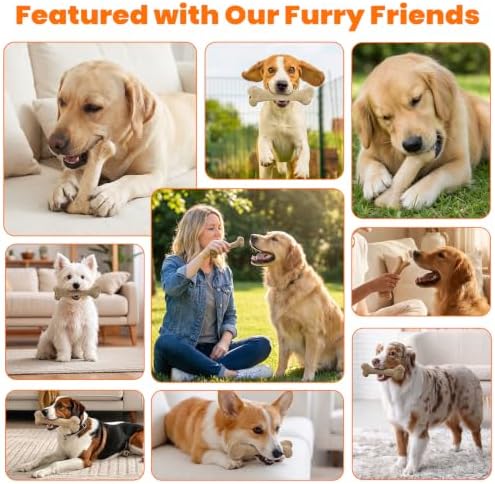 Dog Toys for Aggressive Chewers, Squeaky Dog Toys for Aggressive Chewers