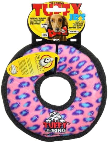 TUFFY® : 2 Pack Ring Dog Toy: Ultra Durable Plush Toy with Multiple Layers & Reinforced Seams, Washable and Floats, Original Construction