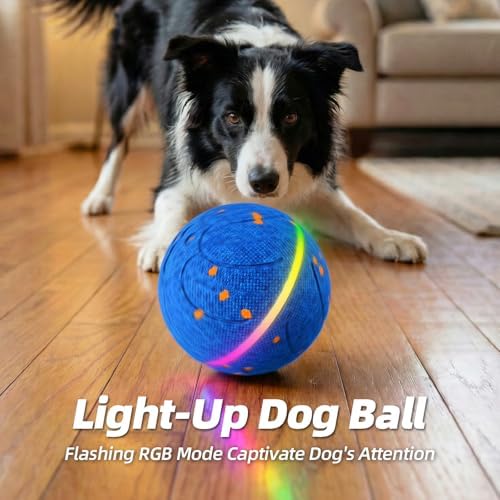 Diman Interactive Dog Toys, Moving Balls for Dogs, 3 Bounce Modes, 3.2 Inch