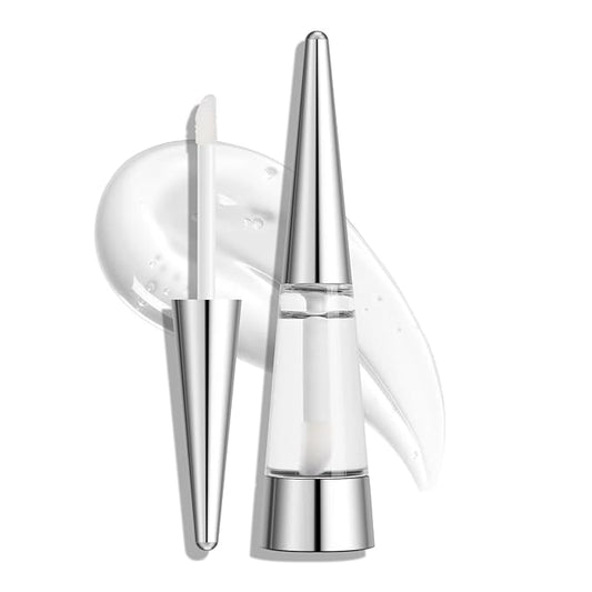 Lip Plumper, Extreme Plumping Lip Fuller, Hydrating and Transparent Lips Balm, Volumizing formula, Youthful Fuller Gloss, Smoother Lips and High Glossy, Non-Sticky - Silvery, 0.21 Fl Oz