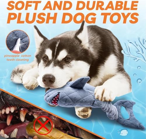 LEGEND SANDY Large Squeaky Dog Toys to Keep Them Busy, Interactive Plush Dog Toy,Crinkle Tug of War Dog Chew Toy for Small, Medium, and Large Dog | Squeaky Pet Toys, Dog Chew Toys to Keep Them Busy