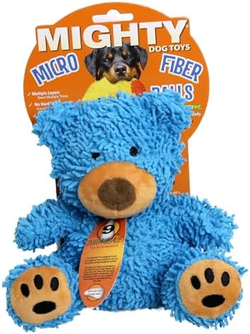 MIGHTY® 2 Pack Microfiber Medium Bear Dog Toys