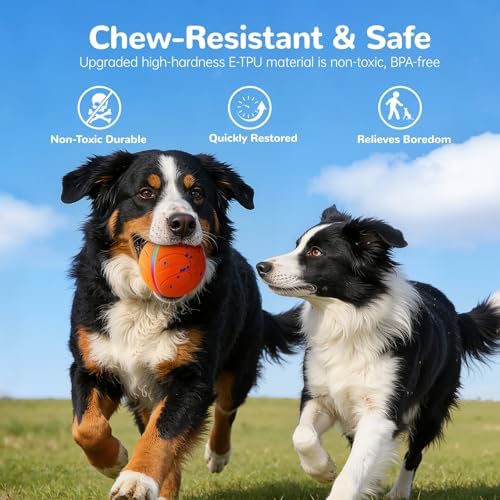 Smart Interactive Dog Toys Automatic Moving Dog Ball, Orange