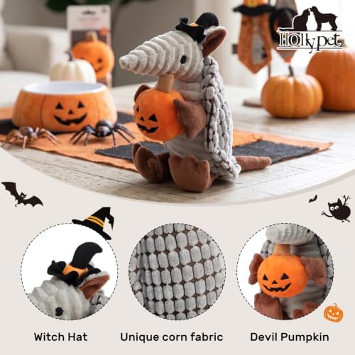 Hollypet Armadillo Squeaky Puppy Dog Toys for Small Medium Dogs, Halloween