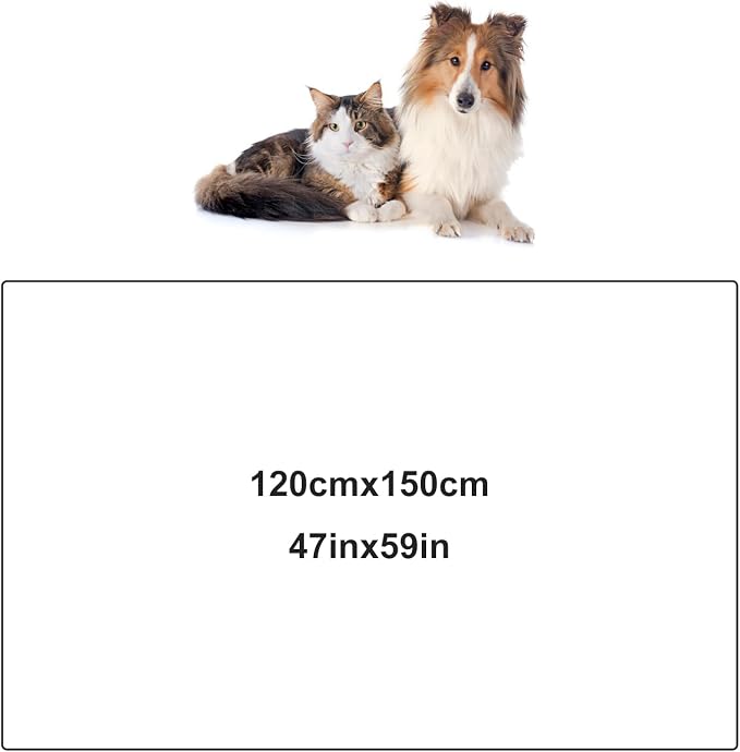 Onarway Dog Blanket Washable for Bed: 2 Packs Dog Blankets 59”x47” | Fluffy Soft Large Throw for Cat Puppy Kitten Dogs - Fleece Pet Blankets for Crate Couch Car and Indoor - Grey