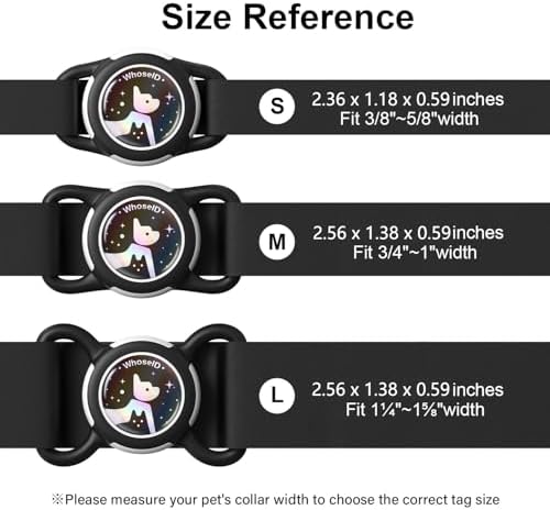 Waterproof AirTag Holder for Dog Collar, Soft Slide-On Dog AirTag Holder | Full-Body Protection, No-Dangle Fit, Ultra-Durable, Lightweight, Tool-Free Installation, Fits Dog & Cat Collars
