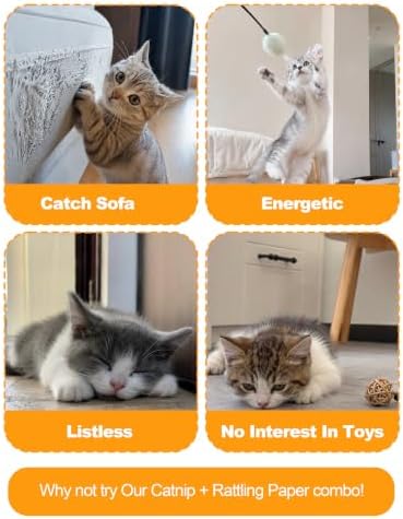 PET SHOW 3 Pack Cat Toys Pillows for Indoor Cats Kittens Soft Kicker Toy with Catnip Inside Crinkle Sounds Pet Interactive Caterpillar Plush Kitty Sticks for Play & Exercise