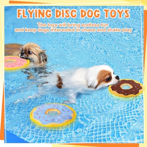 3 Pcs Floating Dog Toys Oxford Fabric Donut Water Toy for Pool