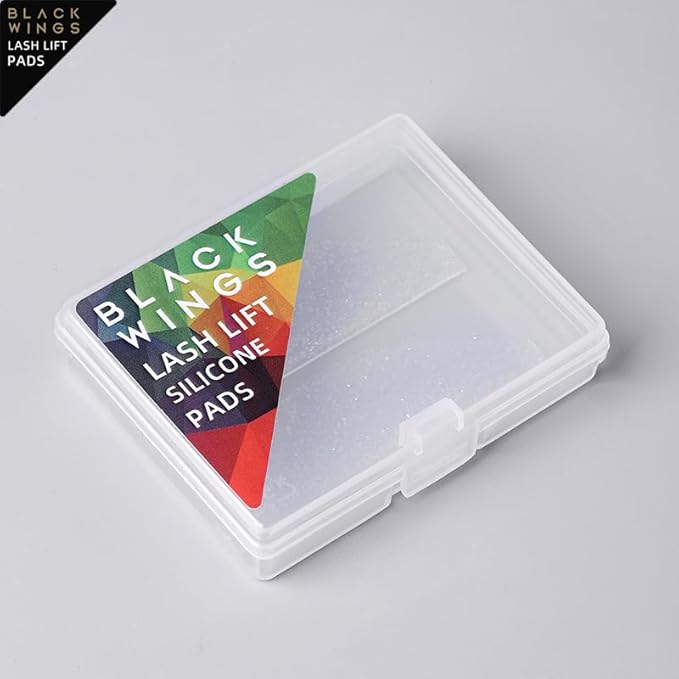 BLACKWINGS Flat Lash Lift Shields, Korean Lash Lift Pads, 1mm Ultra Thin for NO.1 Perm Only, Eyelash Soften Pads for Salon Use