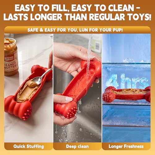 KXK Dog Toys for Aggressive Chewers, Indestructible Dog Chew Toy