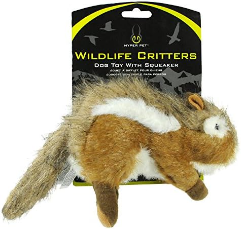 Hyper Pet Wildlife Critter Chipmunk Plush Dog Toys with Fun Squeaker