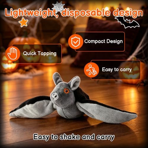 Flying Bat Dog Toy - Flying Bat Toy for Dogs, Flapping Bird Interactive Cat Toy, Mimics Real Soar Motion, Cute Flapping Wings Electric Teasing Cat/Dog Toy, Hanging and Ground Play
