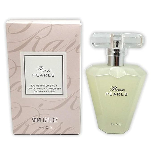 AVON Rare Pearls Eau De Parfum for Women — Soft Floral Perfumes for Women with Magnolia, White Pepper & Rosewood — Long Lasting Womens Fragrance for Special Occasions & Gifting, 1.7 fl oz travel size