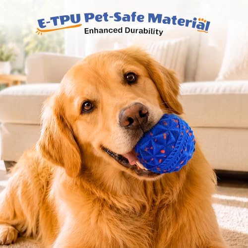 2 Pack Interactive Dog Ball, Automatic Rolling and Bouncing Toys, Blue