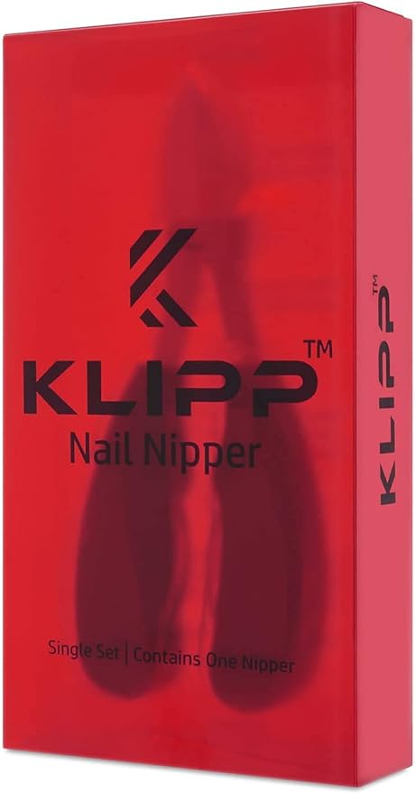Toenail Clippers for Thick Toenails – KLIPP 15 mm Wide Jaw Thick Fingernail and Toenail Cutter with Curved Stainless-Steel Blades for Seniors (Eagle Beak)