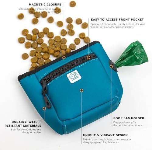 Embark Dog Treat Pouch - Waterproof Training Bag & Portable Water Bowl