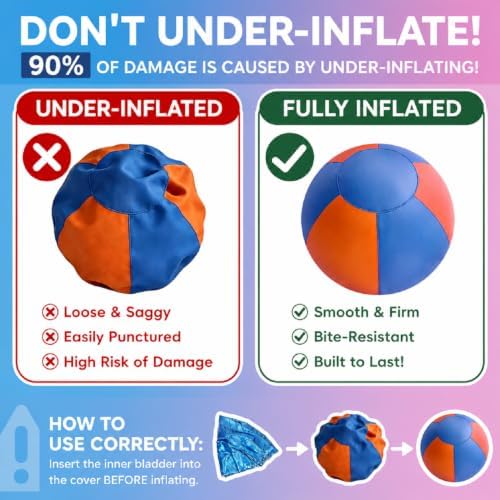 21'' Dog Herding Ball,Bite Resistant Anti-Burst Training Toy