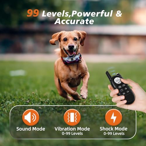 Ultra Compact Dog Shock Collar, Lightest Dog Training Collar with Remote for Small Dogs 5-30lbs & Medium Dogs/Puppies, Waterproof, Rechargeable, 1300ft Range (White Black Dot&Small)