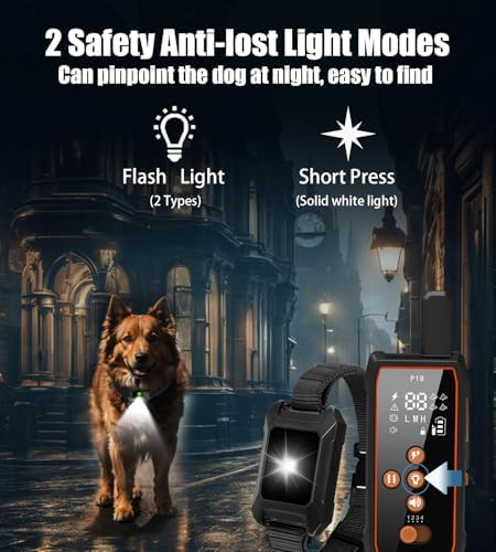Dog Shock Collar 3600FT Dog Training Collar with Remote Innovative IPX7 Waterproof with 4 Training Modes,Vibration and Shock,Rechargeable E-Collar for All Breeds