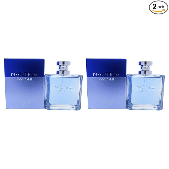 Nautica Voyage by Nautica for Men - 3.4 oz EDT Spray - (Pack of 2)