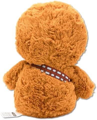 Buckle-Down Star Wars Squeaky Plush Dog Toy for Large, Medium & Small Dogs, Chibi Chewbacca Sitting Pose, 4.5" x 6"