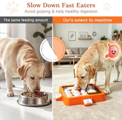 Aluckmao Dog Puzzle Toy Large - Adjustable Levels Food Treat Feeder Game