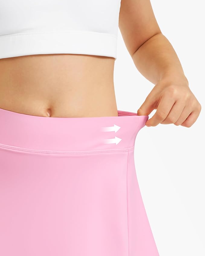 Stelle Girls Tennis Skirts with Pockets Athletic Skorts Inner Shorts High Waisted Sports Golf Running Skirt