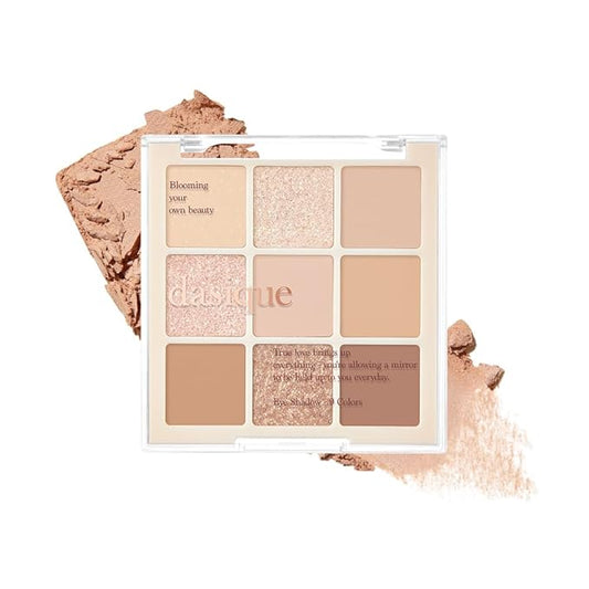 dasique Shadow Palette #07 Milk Latte l Cruelty-Free l 9 Blendable Shades in Smooth Matte and Shimmer Finishes with Gorgeous Pearls