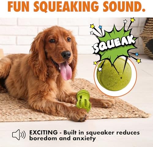 Max Fusion Weeble Dog Toy, Large, Yellow, Made with Nike Grind