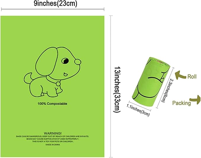 Petmolico Dog Poop Bag Holder Treat Pouch for Dog Leash, Dog Waste Bag Dispenser Treats Storage Holder Training Pouch with Clip, Green