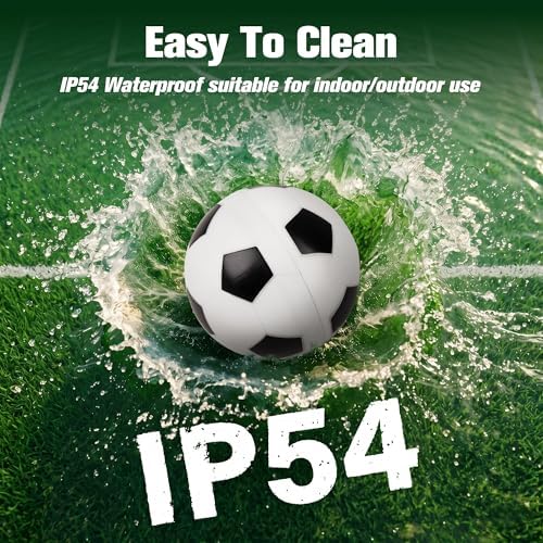 Pet Prime Interactive Dog Soccer Ball Toy Automatic Active Rolling Ball for Dogs Motion Activated with LED Light Rechargeable Self Moving Toy for Small Medium Large Dogs to Play
