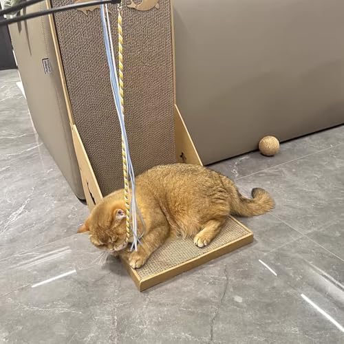 Cat Wand Toys 3 PCS String Kitten Toys Hemp Rope Kitten Stick Teaser Wand