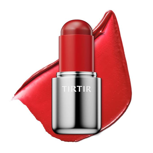 TIRTIR Mood Glider Lip & Blush Stick | Multi Use for Lip and Cheek with Creamy Buildable Texture and Natural Glow Color #04 Chili Blaze, 0.13Oz