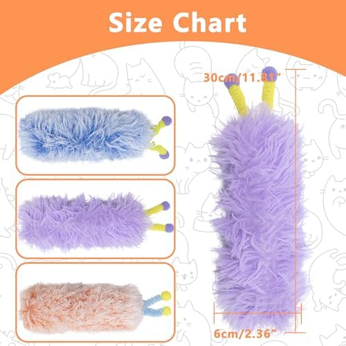 3 Pack Catnip Toys,Soft Cat Pillows Toys with Antennae, Funny cat Toy