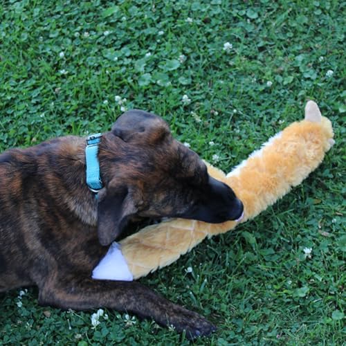SPOT Skinneeez Extreme Quilted Fox - Durable, Stuffing Free Dog Toy with 4 Layers of Diamond Stitched Fabric & 2 Squeakers- Ideal for Medium and Large Aggressive Puppies and Dogs- 23in