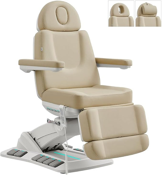 Beauty Spa Medical Treatment Bed 4 Motor Electrical Facial Medical Spa Tables with Rotating Seat AURORA