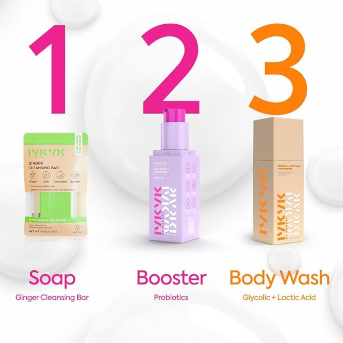 MAKARI IYKYK Gentle Exfoliating Body Wash 2 Pack | Glycolic & Lactic Acid Cleanser with Niacinamide | Smooths Dry Skin for Radiant-Looking Results | Vegan & Fragrance-Free