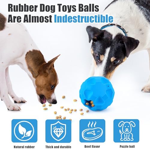 Rubber Treat Dispensing Cognitive Dog Toys for Aggressive Chewers Breed | Enrichment Toys for Large Dogs, Super Chewer Cognitive Dog Toys to Keep Them Busy, Treat Toy, Dog Puzzles for Large Dogs