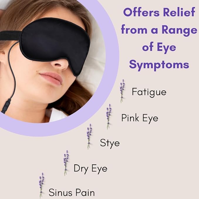 Warming Eye Mask Scented Refill Inserts | Lavender Scent for Heated Eye Mask | Light Lavender Perfume Insert Refills for Dry Eyes