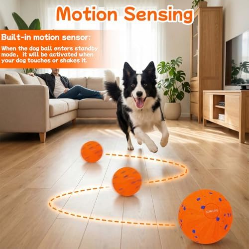 Smart Interactive Dog Toy for Medium and Large Dogs(Orange)