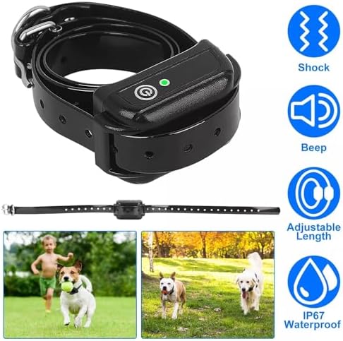 Wireless Dog Fence, Rechargeable Waterproof Shock Collar - Electric Pet Fence for Stubborn Dogs - Safe Effective No Randomly Over Correction - Boundary Fence System for All Dogs,for1dog