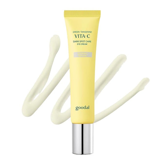 GOODAL Green Tangerine Vitamin C Dark Circle Eye Cream | Intensive Dark Circle Relief and Elasticity Treatment, Gentle, Non-irritating, Anti-Aging and Anti-Wrinkle Care 30ml