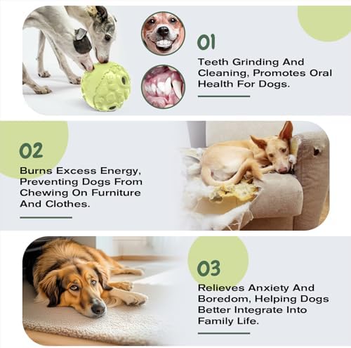 KADTC XL Dog Roll Wobble Giggle Ball, Chew Toy for Large Aggressive Chewers