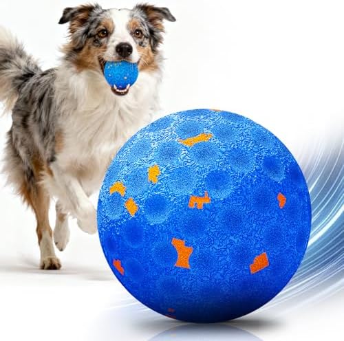 Interactive Dog Toys, Chew-Proof Dog Ball for Aggressive Chewers