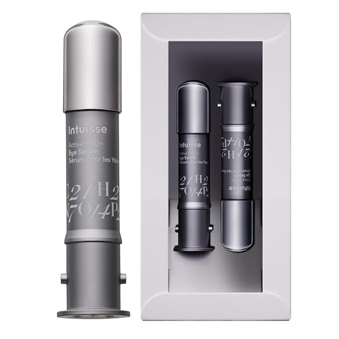 Active NAD+ Eye Serum – Dark Circles, Puffiness, Fine Lines – 5% NAD+, Four Hyaluronic Acids & Swiss Liposomal Delivery – Lifting and Firming Formula – 2 x 5ml – Refills