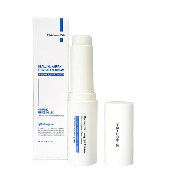 Eye Cream Stick for Dark Circles & Wrinkles – Korean Under Eye Balm Treatment with Avocado & Almond Oil, Firming & Hydrating, Puffiness & Fine Line Care, Travel-Friendly