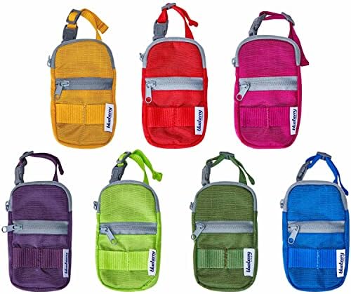 Blueberry Style Red Dog Waste Bag Dispenser, Dog Poop Bag Holder Leash Attachment, Includes 1 Roll of Free Poop Bags