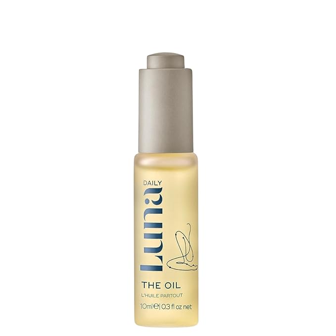 Luna Daily Mini Ingrown Hair Oil (10ml) | Travel-Size Multi-Purpose Hydrating Oil | Soothes Razor Bumps, Stretch Marks, Prevents Ingrown Hairs & Softens Dry Skin | Jojoba & Omega-Rich Botanicals